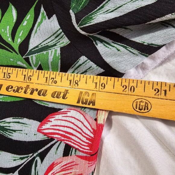 NEVER WORN MY STORY FLORAL SUMMER FOLIAGE BABYDOLL TOP LOOSE FITTING SIZE SMALL - Picture 13 of 14